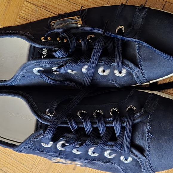 Men's Navy Sneakers - Picture 1 of 3